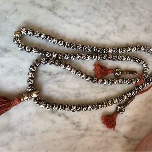 Mala Beads with Om symbol for grounding and peace